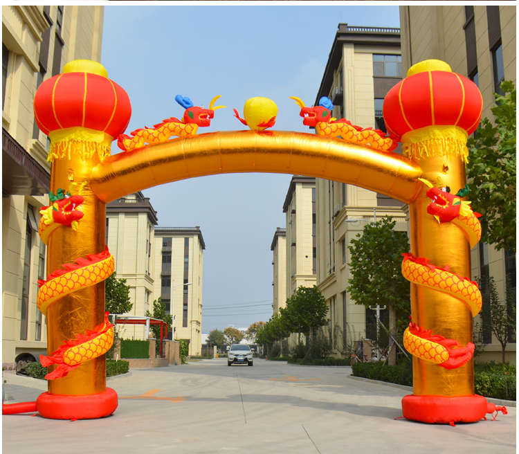 上林节日拱门灯笼柱